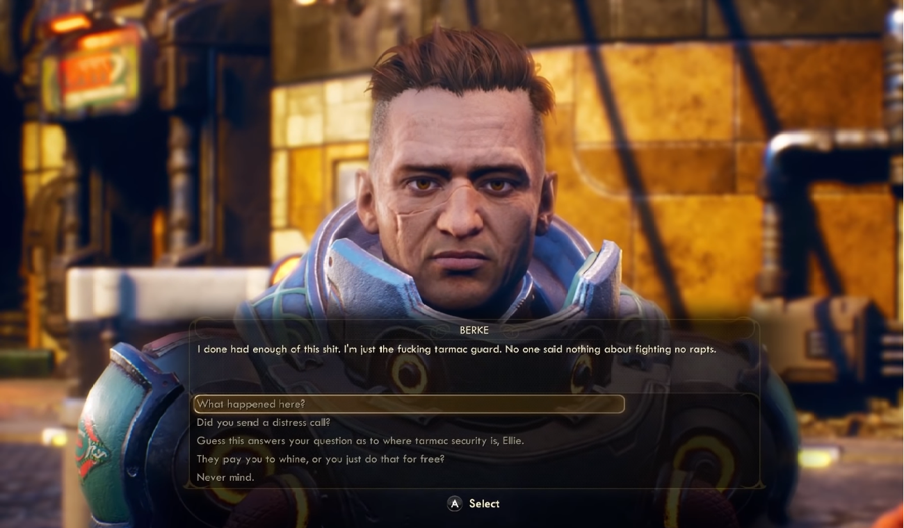 The Outer Worlds Dialogue Materiel Gamer